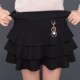 弹力短裙松紧腰女春款 黑色蓬蓬蓬蓬蛋糕裙小个子防走光半身靴裙子