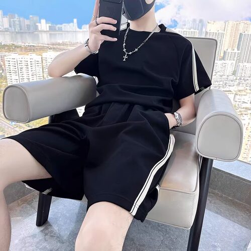 2025夏季新款男士休闲运动套装