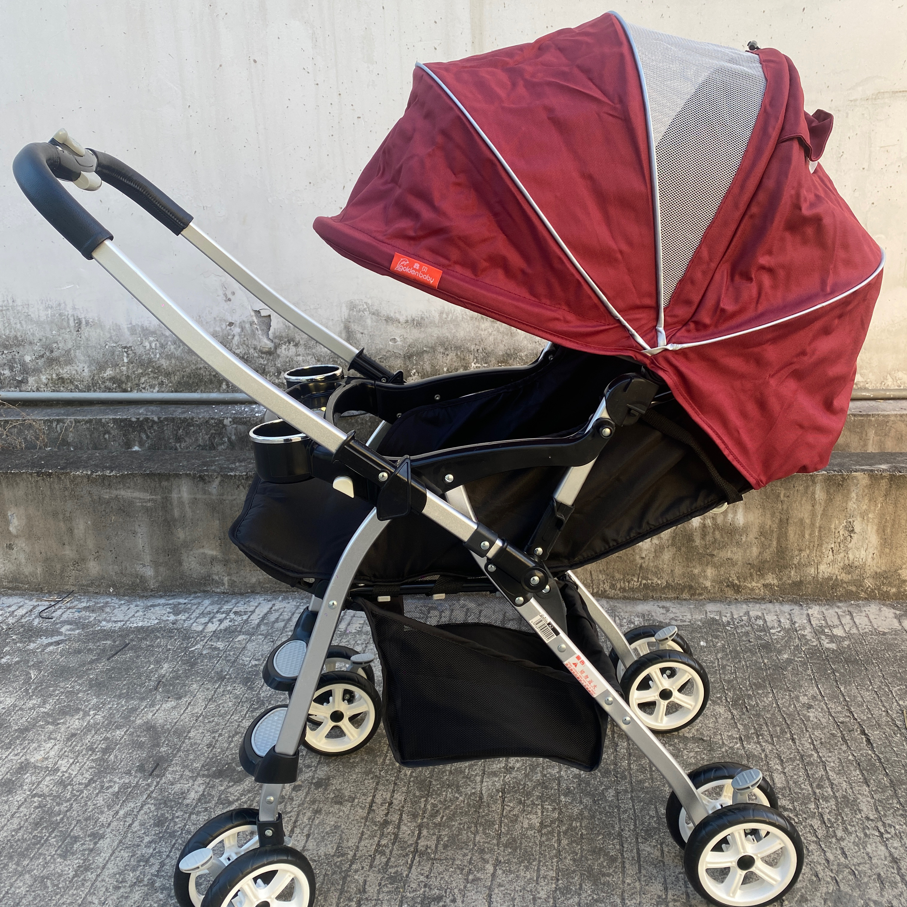 鑫贝A2新款童车全铝合金车身手推车一键可收婴儿车冬夏两用宝宝车