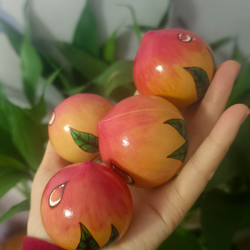 葫芦烙画纯手工葫芦烙画桃子鸡蛋葫芦响籽美好寓意可定制