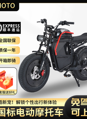 Himoto新国标新款电动自行车免驾照上牌助力车成人通勤上班代步车