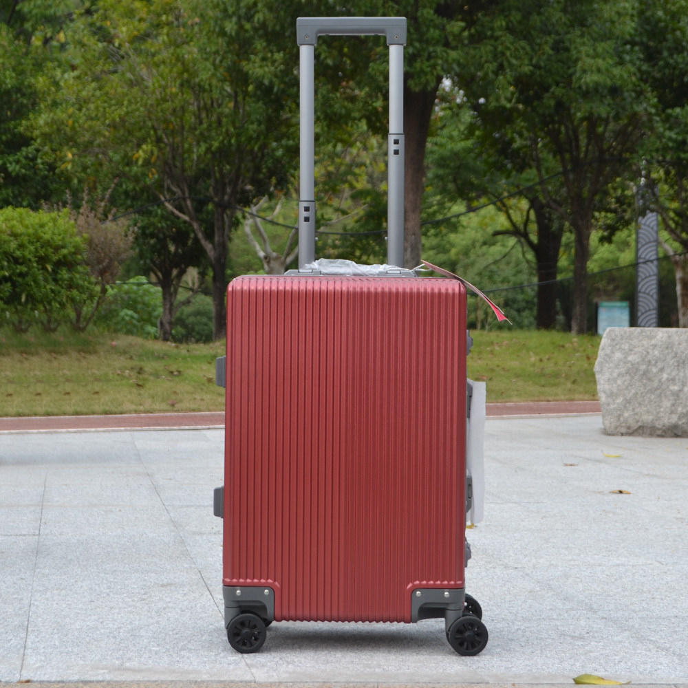 红色行李箱女旅行箱皮箱陪嫁箱新娘箱子23寸婚庆拉杆箱万向轮纯色