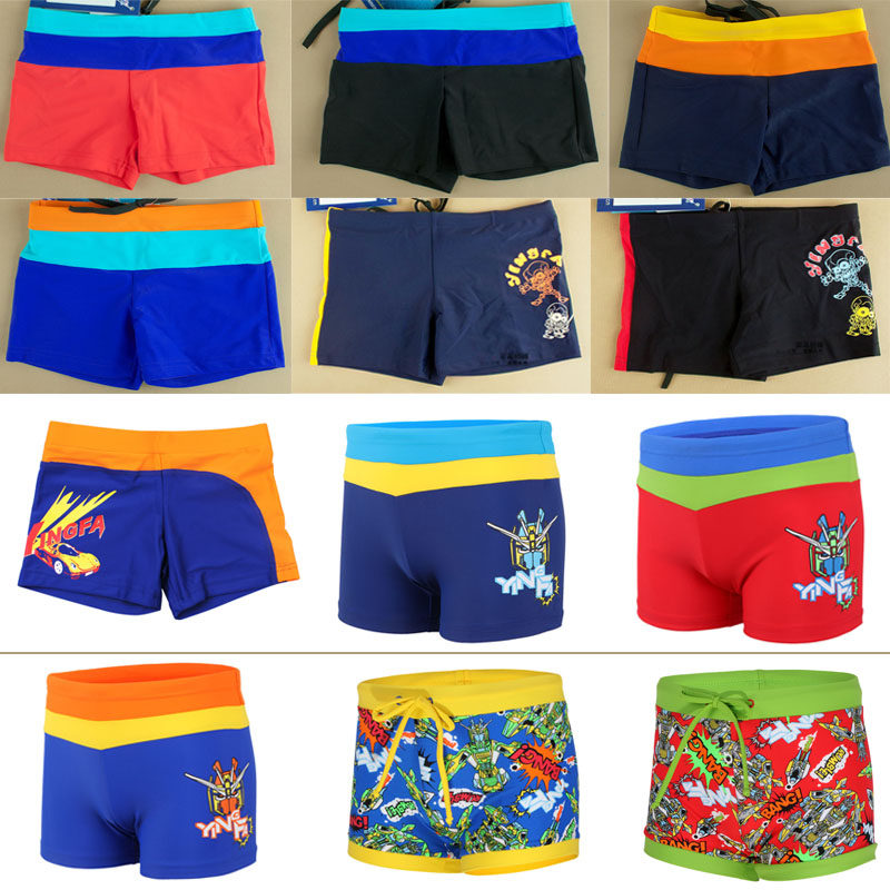 英发2岁-12岁儿童泳裤男童 带绳平角泳裤大小男童泳裤学生游泳裤