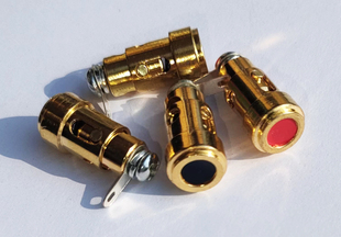 发烧hifi音响音箱分频器纯铜镀金接线柱（一对价）