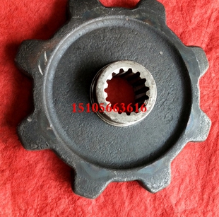 艾禾驱动轮新款 15键8齿履带旋耕机收割机A8行走驱动耐磨8角轮