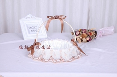 Свадебная корзина под цветы 蕾丝 全包布舞蹈花篮