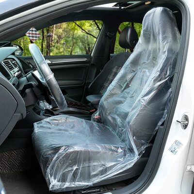 汽车一次性座套汽修防污座椅保护套修车保养三件套加厚塑料坐垫套