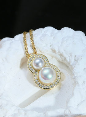 DIY配件s925纯银珍珠吊坠空托