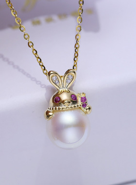 DIY配件S925纯银珍珠吊坠空托