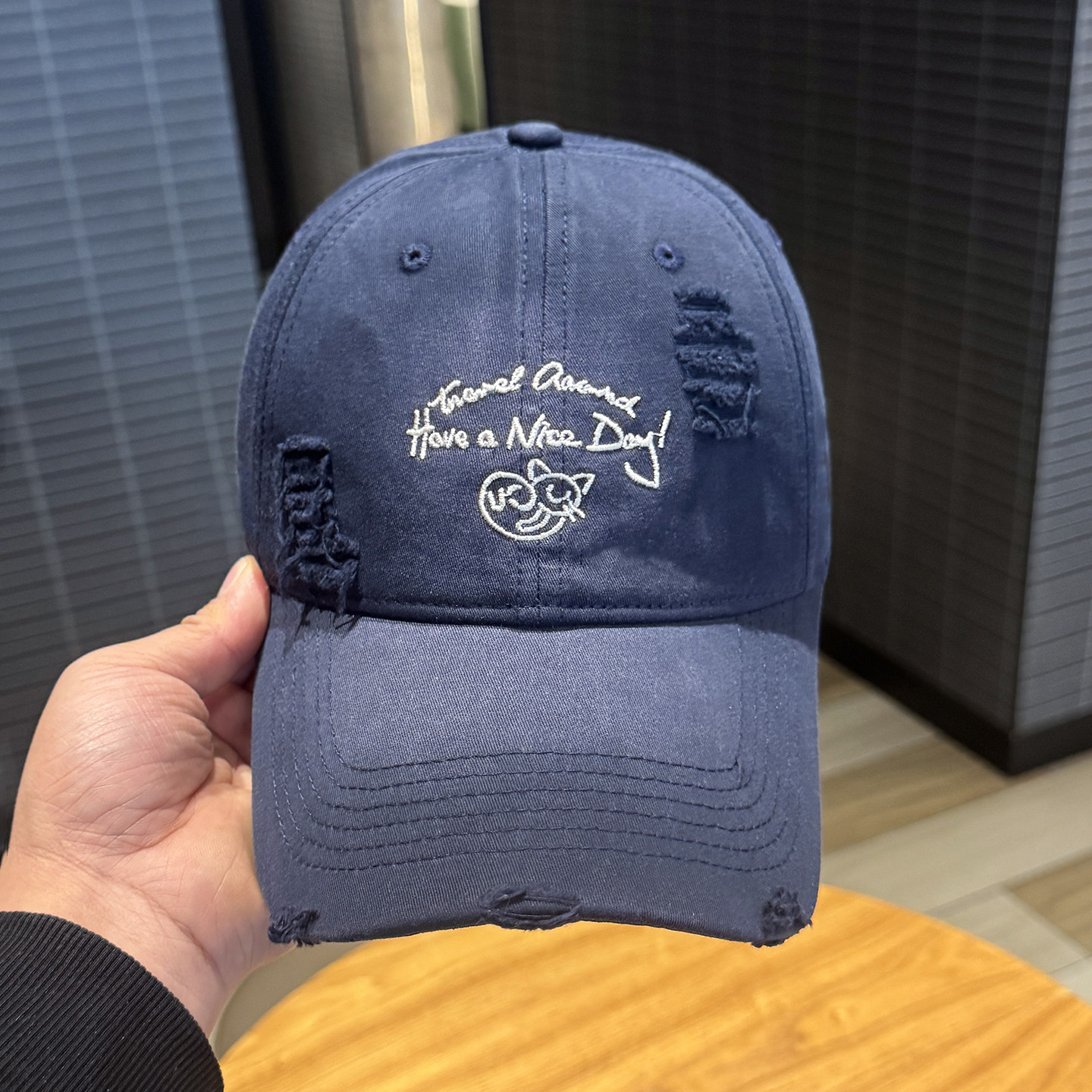 韩版卡通刺绣棒球帽子女春夏季渐变破洞鸭舌帽大帽檐遮阳帽显脸小,服饰配件/皮带/帽子/围巾,帽子,淘宝优惠券,粉丝福利购,淘宝优惠卷