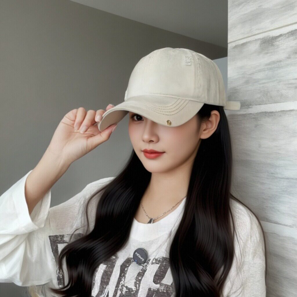 韩版破洞显脸小棒球帽