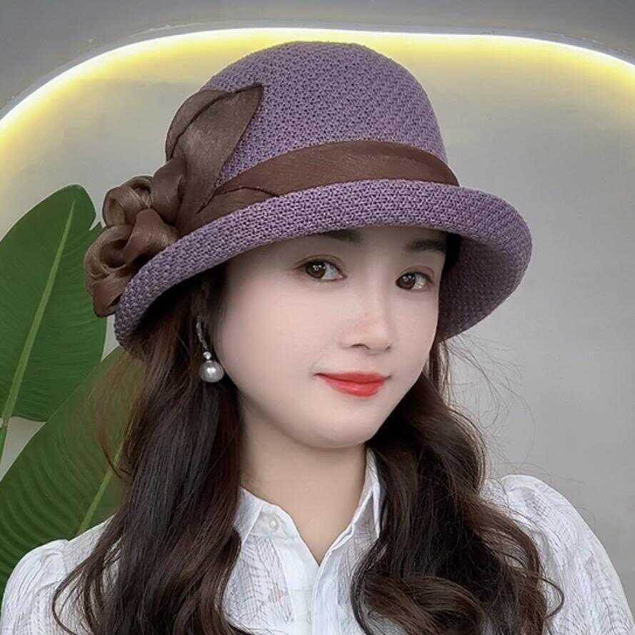 盆帽卷边女士气质遮阳时尚春夏
