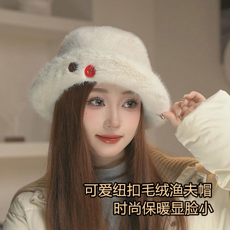 车厘子小姐冬季毛呢贝雷帽