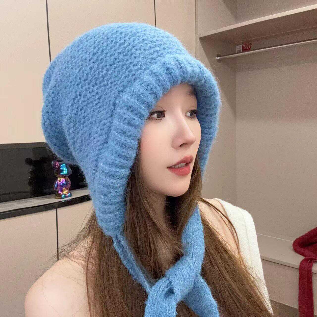女子可挎包包抗风护耳百搭秋冬