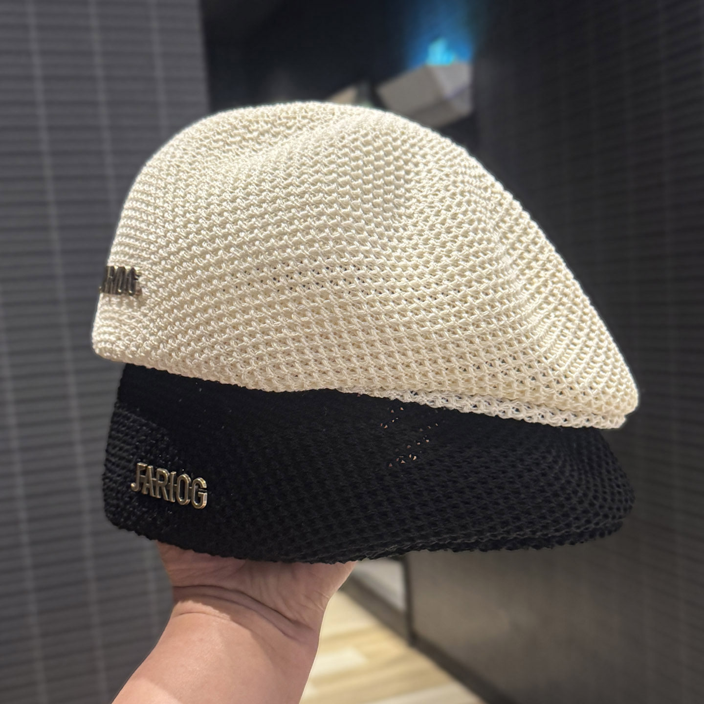 韩版金属字母标薄款定型蓓蕾帽子女春夏季时尚前进帽显脸小画家帽