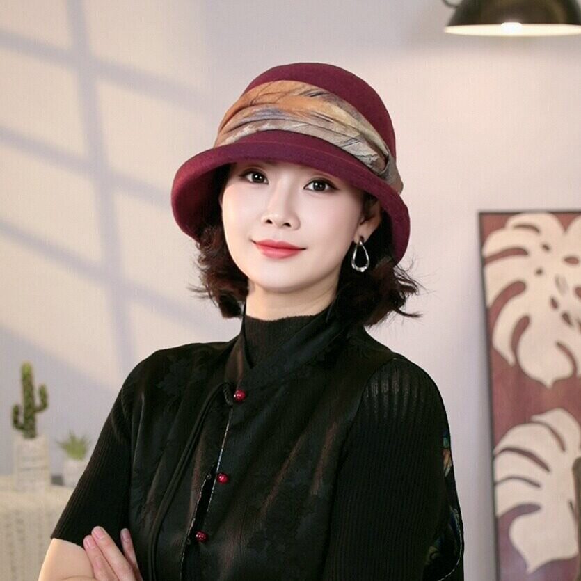 韩版时尚织带渔夫帽子女秋冬季2026新款气质保暖帽显脸小日系盆帽