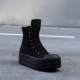 暗黑部落高帮黑武士R厚底极限增高O恨天高跟街潮男鞋 靴子7CM欧洲
