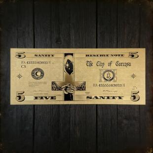 同人谷克苏鲁神话系列纪念钞女巫折光栅卡书签文化周边谷子礼品