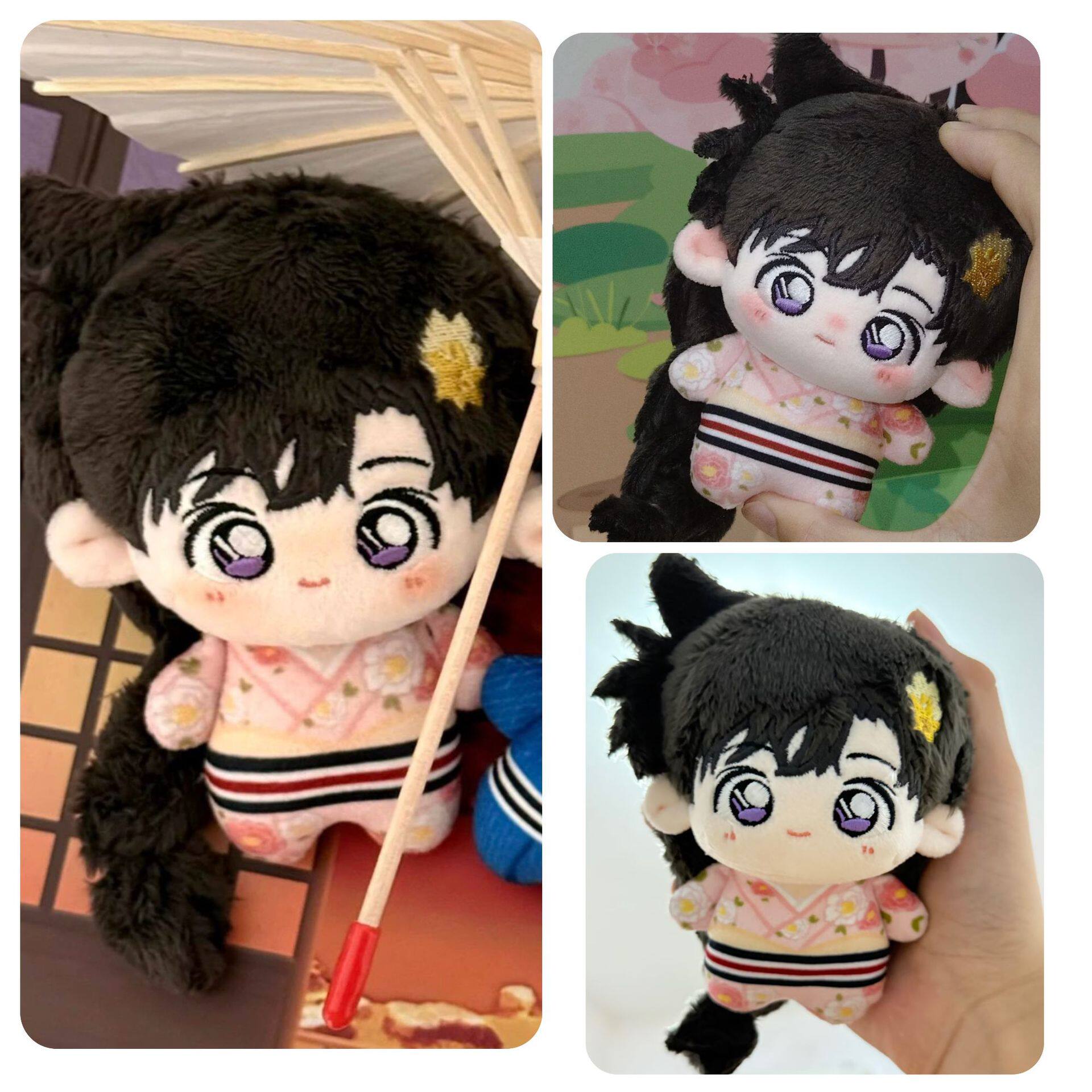 小兰新兰和服系列10cm印花体棉花娃娃公仔挂件女孩礼物超正原版