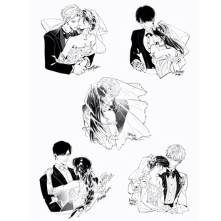 同人谷沈星回祁煜黎深秦彻夏以昼婚卡创意金属贴纸手机笔记本平板