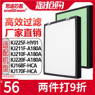 168F 配海尔空气净化器滤网KJ225F 211F HCA除甲醛滤芯 HY01 170F