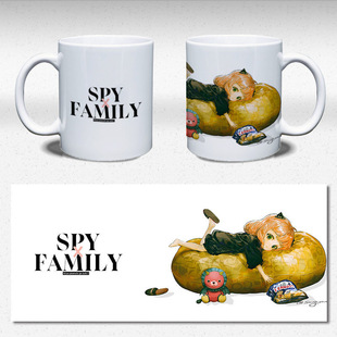 间谍过家家尼亚达米安马克杯约尔劳埃德吧唧周水杯陶瓷动漫