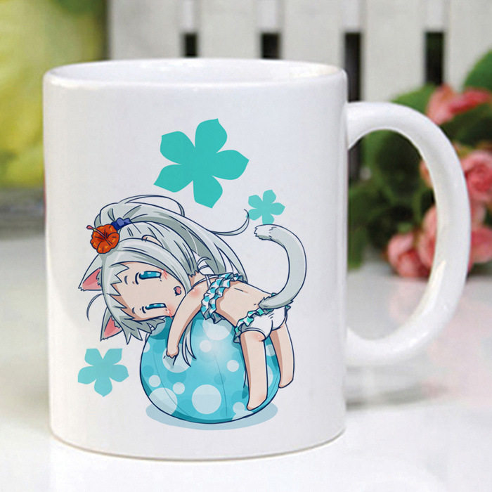 那朵花杯子未闻花名本间芽衣子面码动漫陶瓷水杯马克杯生日礼物