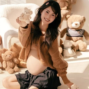 孕妇装影楼拍照主题衣服2025年孕味大肚照艺术写真服怀孕照相套装