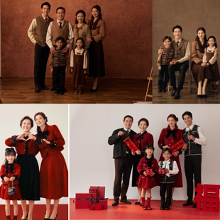 权 2025年亲子影楼拍照样片版 LOOK潮童全家福加盟一区一家加盟款 式