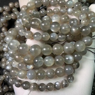 新品黑骨干手链手饰体透色深猫眼效应天然手串 日光石黑骨干饰品