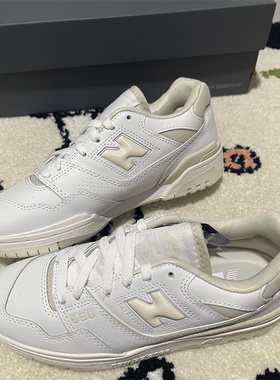 断码清仓New Balance白色少女心NB550系列女复古板鞋BBW550WS