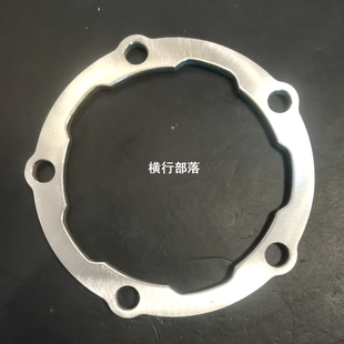 自制304不锈钢法兰卡钳刹车盘电摩电机3孔5孔法兰刹车片调居中