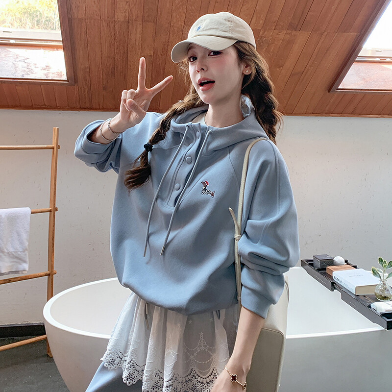 大量现货 主推爆款25秋装新款带帽运动套装女蕾丝拼接休闲套装女