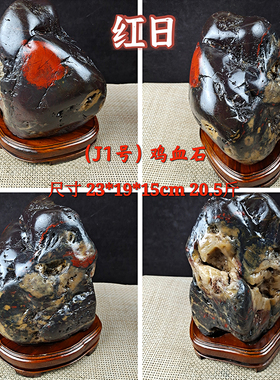 广西奇石鸡血石 三江石天然原石 观赏石造型石精品家居送礼摆件
