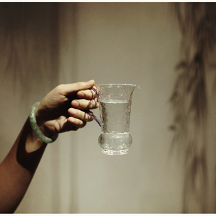 |叙透|闻香公道杯锤纹公杯百分百断水 高硼硅玻璃无铅 防烫带把手