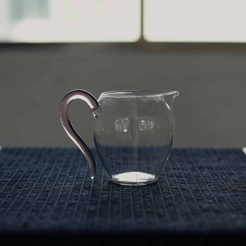 工匠家品 草堂公道杯 高透高硼硅耐热玻璃 分茶器 手柄