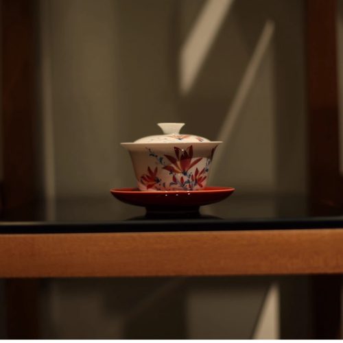 |梅似雪|若深三才盖碗 评审白瓷 防烫设计 景德镇白釉