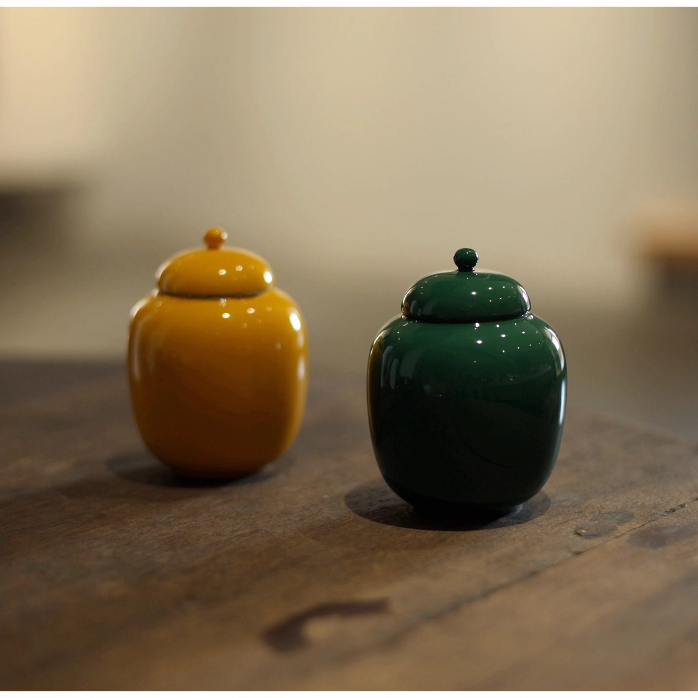 茶叶罐 小将军罐 茶仓 陶瓷 绿色 黄色 储物罐,餐饮具,茶叶罐,淘宝优惠券,粉丝福利购,淘宝优惠卷