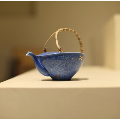 |亦宋书院|《洒蓝》分茶器 绿茶泡茶器 公道杯 提梁陶瓷