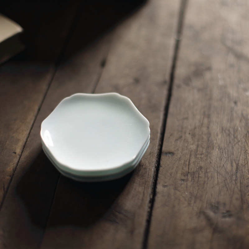 |宋青书院|《湖田窑》景德镇影青茶具 杯垫 茶托 杯托 茶杯 盖置,餐饮具,茶托,淘宝优惠券,粉丝福利购,淘宝优惠卷