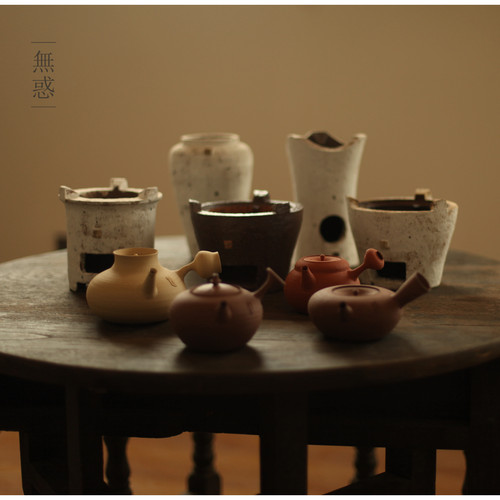 |無惑|潮州工夫茶工作室 炭炉 砂銚 煮水壶 全手工 小壶 月下煮茶
