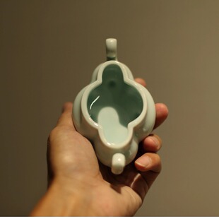 |亦宋书院|《宋影青》青瓷湖田 听琴图香插 复刻宋徽宗 宋代摆件