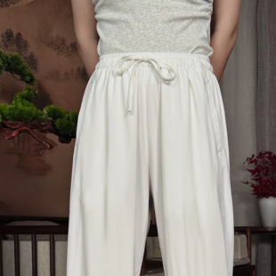 秀华道源新款春秋太极裤男女同款中国风阔腿练功裤双侧插口袋显瘦