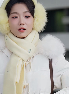 少夫人来自东北梁雯晶钱小卉同款小香风针织围巾秋冬保暖围脖披肩