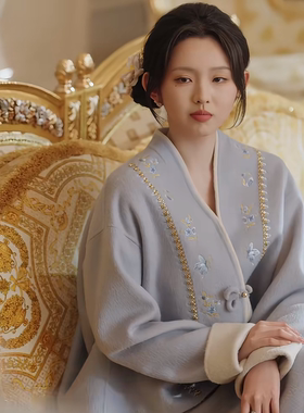 太奶奶驾到李柯以容遇同款国风盘扣新款毛呢羊毛外套半裙时尚套装