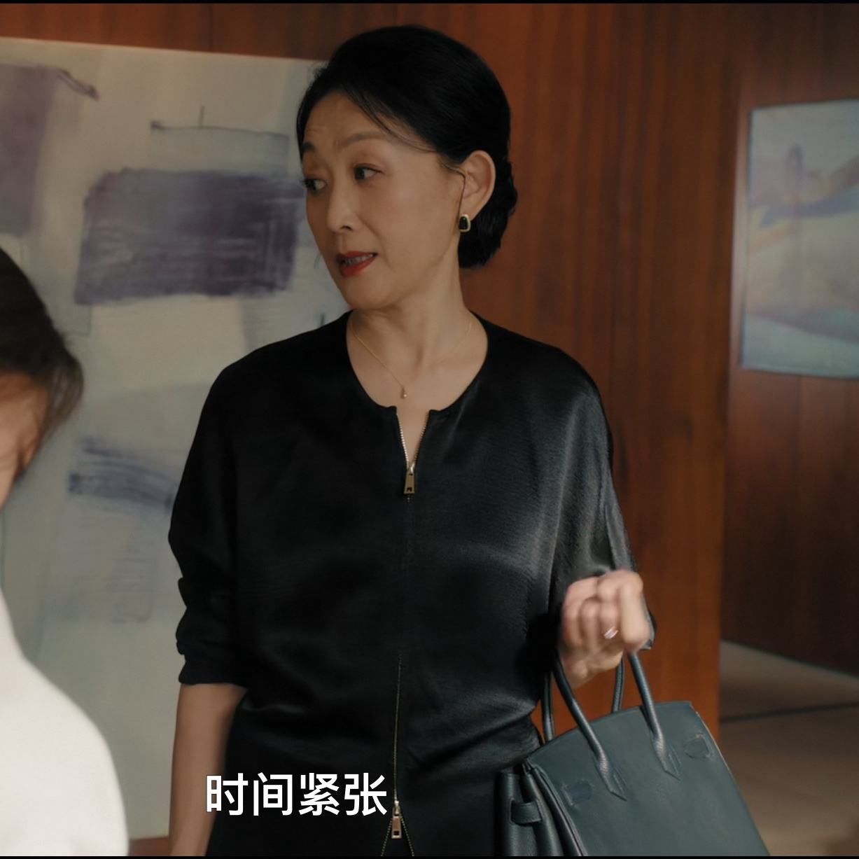 亦舞之城高慧陈瑾同款金丝圆领针织开衫女双拉链闪光秋冬薄款毛衣