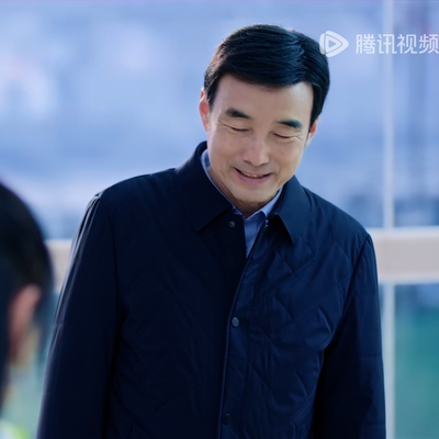 以法之名江旭东施京明同款中年保暖商务休闲外套男士轻薄翻领棉服