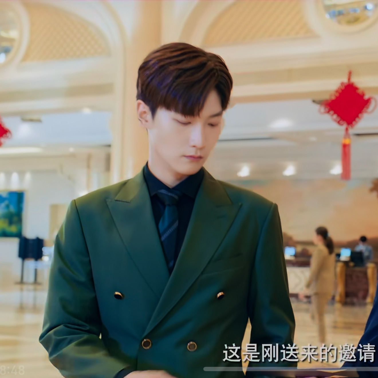 我的女友肖穆丞邢昭林同款男士西服双排扣修身商务西装外套男