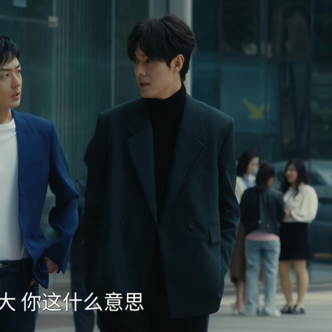 夜色正浓董越张超同款西装套装男一整套西服外套免烫修身痞帅上衣