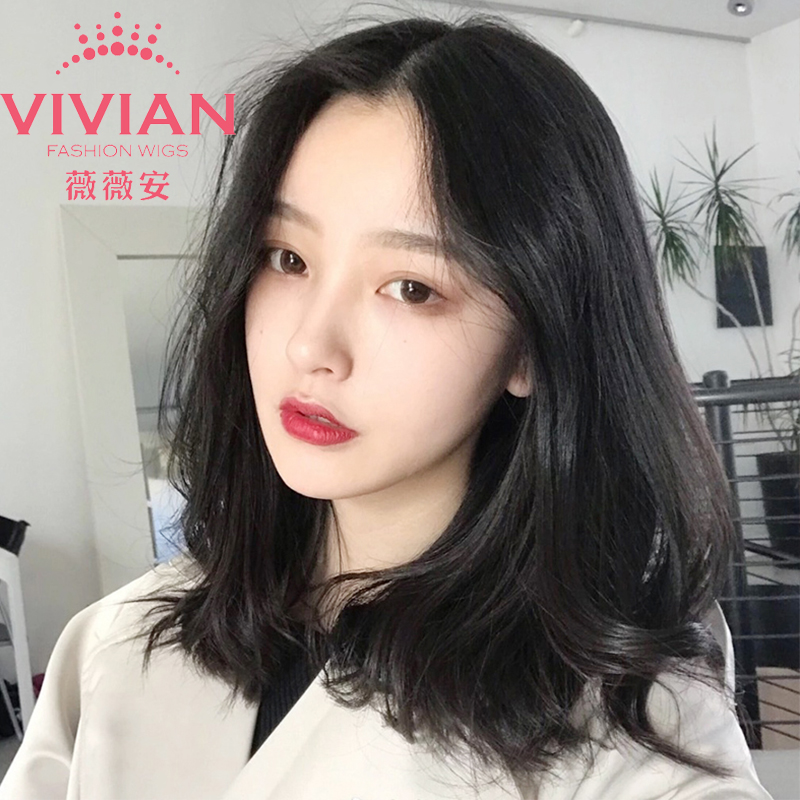 薇薇安假發女短卷發U型半頭套BOBO短直發網紅同款中長鎖骨發VU-05